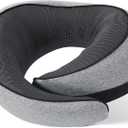 NOCRLG Travel Pillow, Travel Neck Pillow for Airplanes Car, 100% Pure Memory Foam Travel Pillow, Sleeping Essentials for Long Flight 360 Head Support Degree Comfort and Breathability Yellow