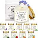 Fumete 50 Pcs Thank You Candles Bulk for Teacher Inspirational Scented Candles Set 3.5 oz May You Be Proud of The Difference Make Employee Appreciation Gifts for Secretaries Nurse Volunteer(White)