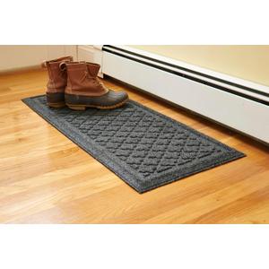 Artisan Entry Indoor Mats for Entryway, Durable & Easy to Clean Tray for Boots, Anti-Slip & Water-Resistant for Front Room, Made in The USA, 15" x 36", Graphite, by Mats Inc.