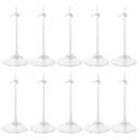 E-TING Transparent Dolls Holder Stand Support for 9inches-12inches Dolls - Pack of 10
