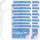 FRESHLIX Dental Floss Picks 1000 Count Tooth Picks Flossers Gen 3 Toothpicks Sticks to Remove Plaque & Protect gingivae for Adults & Kids Teeth Cleaning