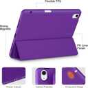 Akkerds Compatible with iPad Air 11 Inch Case 7th/6th Generation (M3/M2) 2025/2024, for iPad Air 5th/4th Generation Case 10.9 Inch 2022/2020 with Pencil Holder[Auto Sleep/Wake], Purple