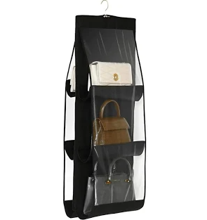 Bag Organizer Hanging Storage Bag for Closet Space-Saving Wall-Mounted Purse Organizer Easy Access and Selection
