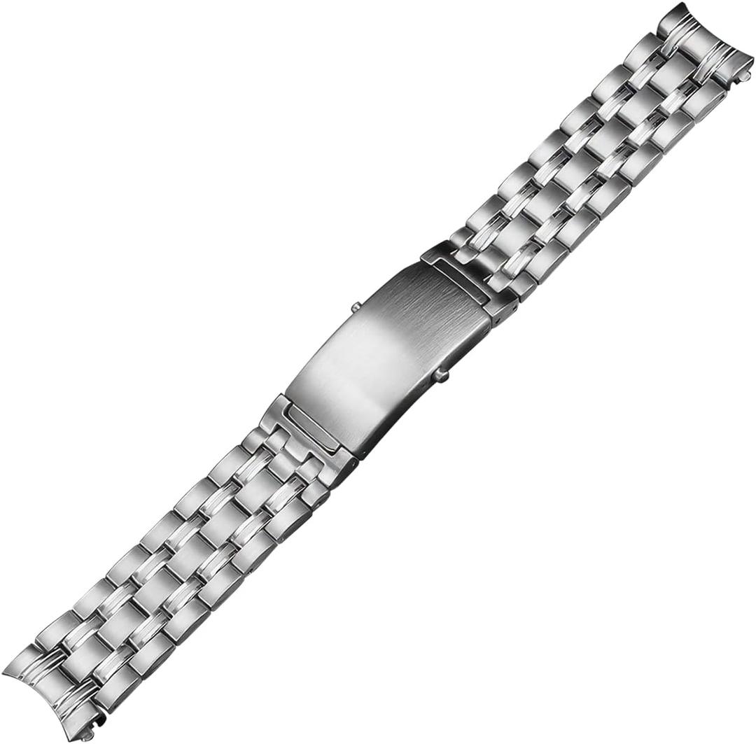 18mm Watch Band Replacement For Omega Seamaster James Bond 007 Midsize Heavy Bracelet Steel
