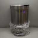 simplehuman 60 Liter Semi-Round Hands-Free Kitchen Step Stainless Steel Trash Can with Soft-Close Lid, Brushed