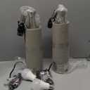 Oneach 25.75" Table Lamps Set of 2 for Living Room Bedroom, Bedside Lamp 3-Way Dimmable Touch Control, Modern Silver Nightstand Light Fabric Shade Vintage Accent Style