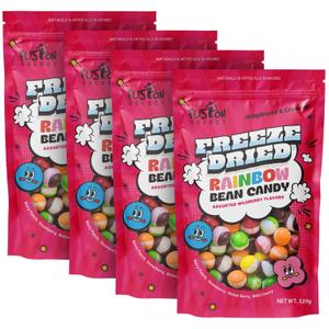 2 x Fusion Select 480g Rainbow Bean Candy - Assorted Freeze Dried Candy Pack with Wildberry Flavors - Dehydrated, Crunchy, Colorful Treats & Snacks for Kids & Adults - Packed in a Resealable Pouch (EXP 2026-02)