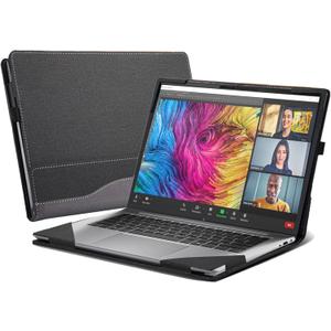 Laptop Case Cover for HP ZBook Firefly 14 G11 14" Mobile Workstation Notebook Sleeve Computer Bag Protective PU Leather Shell (Gray)