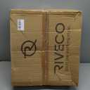 RIVECO 6U 19" Wall Mount Network Rack  17.7" Deep 2 Post Shelf Open Frame Cabinet Easy Assembly Firm Constructed for Internet/Server/AV/Home Equipment/Patch Panel Heavy Duty Light Weight, Black