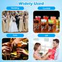 60 Pack Shot Glasses with 10 Pourers, 1 Ounce Shot Glass Bulk with Heavy Base, Clear Small Glass Cups for Vodka Tequila Whiskey Espresso Cocktail Bar Party