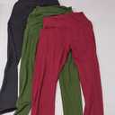 3 Pack Leggings for Women - High Waisted Buttery Soft Yoga Pants for Workout Athletic Sports SM