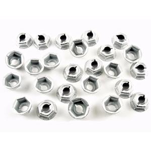 Retro-Motive Emblem & Trim PAL Nuts- Fits 3/16" Studs- 3/8" Hex- Fits GM Chevy (Qty.25)- #1303