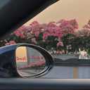 2 x Bling Car Hanging Ornament, Double-Sided Cross Crystal Rhinestone Vehicle Rear View Mirror Charm, Cute Diamond Rearview Mirror Pendant, Universal Auto Interior Accessories (Red)