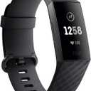 Fitbit Charge 3 Fitness Activity Tracker, Graphite/Black, One Size (S & L Bands Included) 
