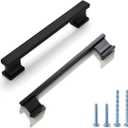 LIMUR 10 Pack 3 Inch (76 mm) Hole Center Matte Black Cabinet Pulls - Solid Zinc Alloy Kitchen Cabinet Handles, Drawer Pulls, Drawer Handle, Wardrobe & Dresser Handles, Cupboard Hardware