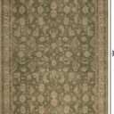 Kuden 9x12 Large Area Rug, Machine Washable Area Rug with Non-Slip Backing, Vintage Style, Soft, Easy Clean, Low Pile Rug for Living Room, Bedroom, Dining Room, 9' x 12' Rectangular