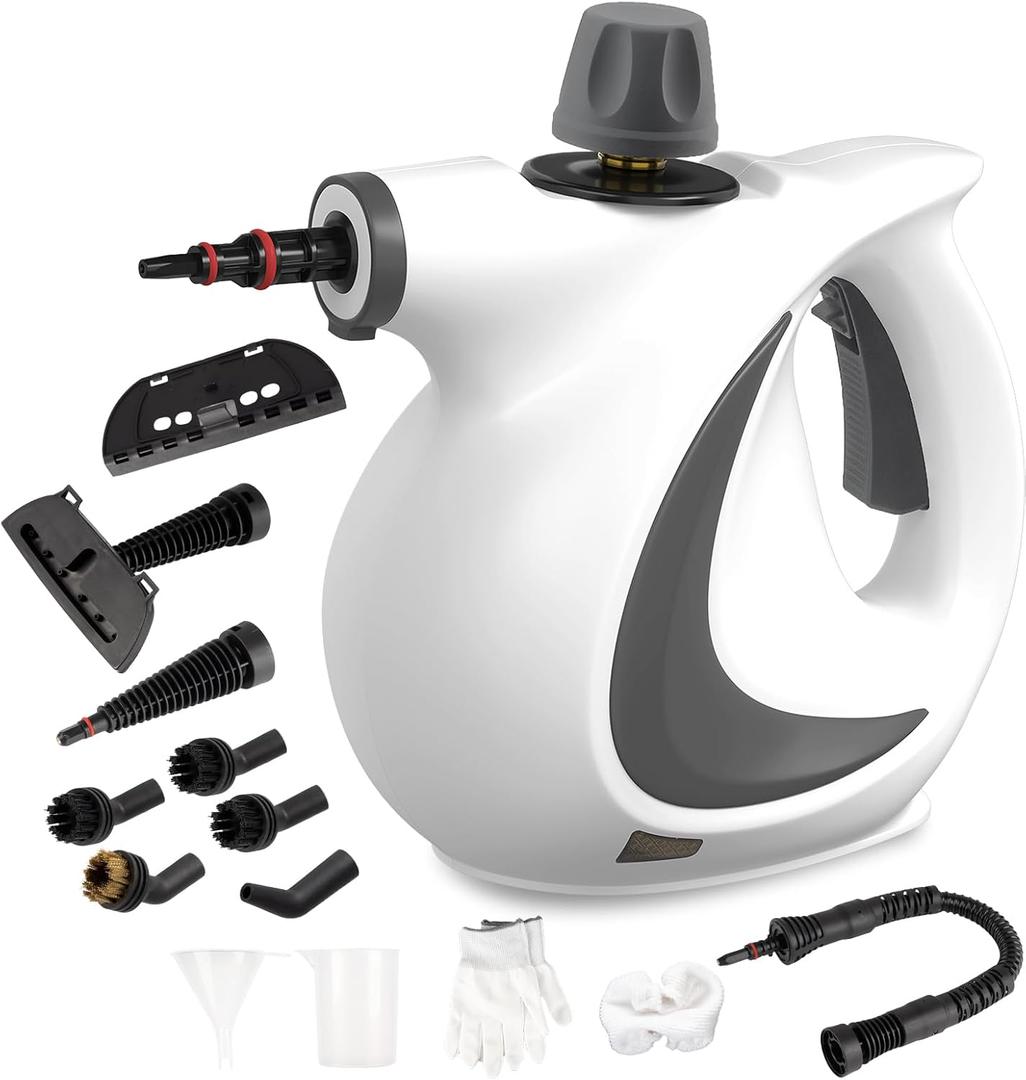 Handheld Steam Cleaner with 14-Piece Accessory Set, Steam Cleaner for Home Use, Portable Steamer for Cleaning Car Upholstery Tile Grout Home