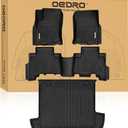 OEDRO Floor Mats & Cargo Liner Fit for Toyota 4Runner 2013-2024(Only 5 Seater, Not Fit 7 Seats), Custom Fit TPE All Weather Floor Liners for 4Runner Accessories, 1st & 2nd Row Car Mats Full Set, Black