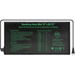 HYDGOOHO Seedling Heat Mat, 10"x 20.75" Plant Heating Pad for Home Gardening Seed Starting, MET Certified Waterproof Durable Germination Station Heat Mat