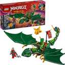 LEGO NINJAGO Lloyd's Green Forest Dragon Toy - Pretend Play Building Toy for Boys and Girls, Ages 6+ - Birthday Gift for Kids - Dragon Figurine with 2 Minifigures for Kids - 71829