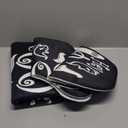 Arttown Halloween Horror Bathroom Rug Set of 3 Spooky Hey Black 3 Pieces Bath Mats Set No Slip Washable Cover Floor Rug Decorations for Bathroom