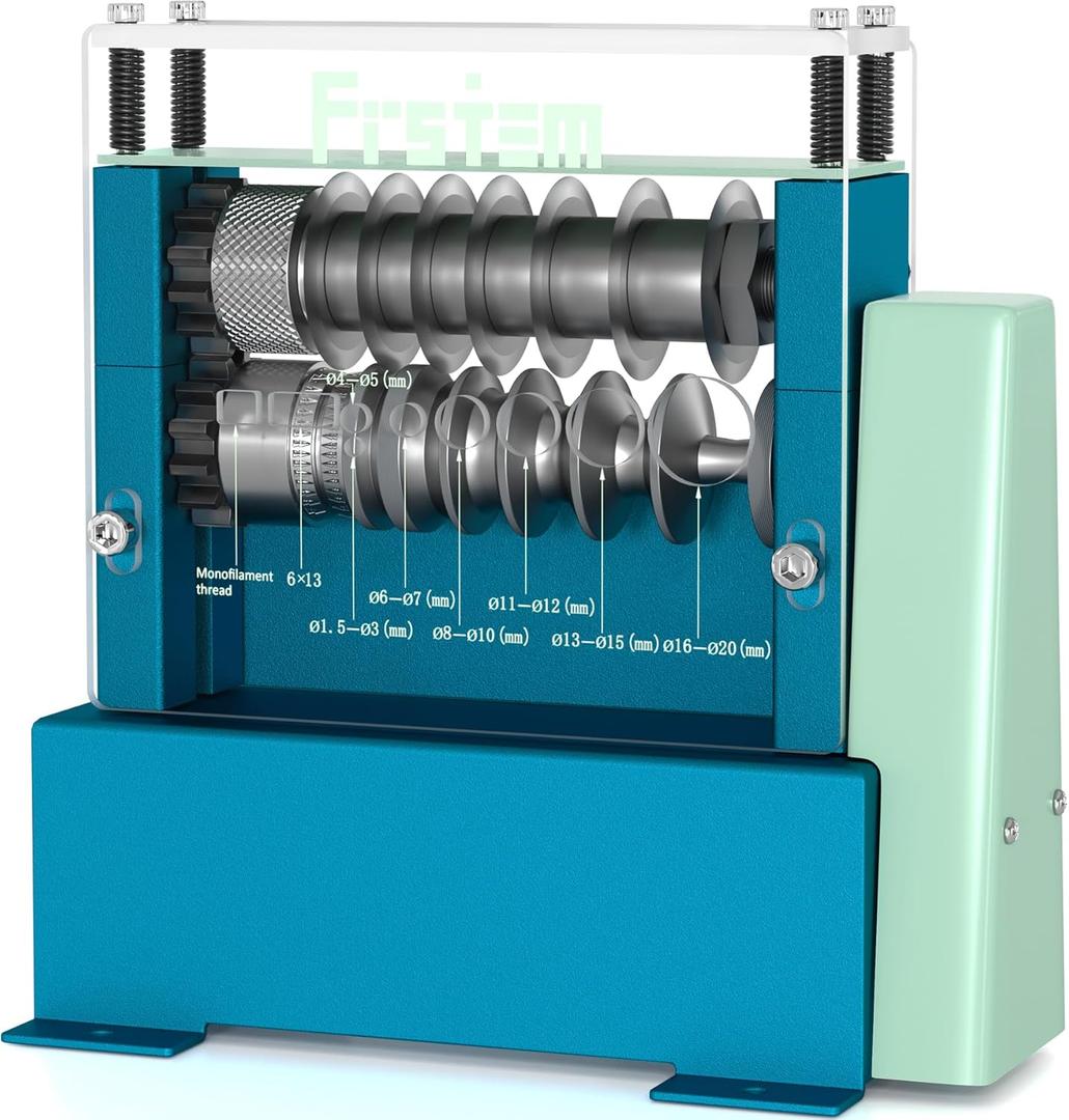 Automatic Wire Stripper Machine with 9 Channels 7 Blades, 0.06"-0.79" Electric Wire Stripping Machine with Patent Self-regulating Spring Design, Visible Stripping Depth Reference