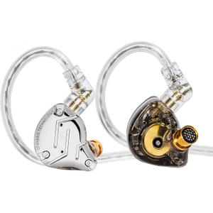 Gaming Earbuds IEM Headphone,KZ ZS10 PRO in Ear Monitor IEM Headphone, 4BA+1 DD Bass Professional Earphone with Detachable Cable for Musicial System (ZS10PRO-Black, No Microphone) Gaming Earbuds IEM Headphone,KZ ZS10 PRO in Ear Monitor IEM Headphone, 4BA+1 DD Bass Professional Earphone with Detachable Cable for Musicial System (ZS10PRO-Black, No Microphone)