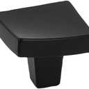 Belwith Keeler B076716-MB Flex Collection Knob 1-1/4 Inch Square Matte Black Finish