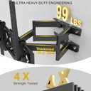 Full Motion Articulating TV Wall Mount for 32 Inch to 65 Inch TVs, Max VESA 400 x 400, Extended Arms 15.75 Inch, +15~-15 Tilting, Heavy Duty Low Profile Tilting TV Wall Mounted Bracket