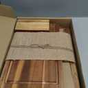 2 Pack Acacia Wood Cutting Board for Kitchen Meal Prep & Serving - Large & Small Chopping Boards Set with Juice Grooves - Charcuterie & Chopping Butcher Block - Eco-Friendly Wood for Gift