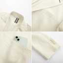 PJ PAUL JONES Mens Blazer Casual Linen Sport Coat Two Button Lightweight Suit Blazer Jackets (Beige)