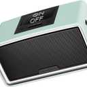 Simple Music Player for Seniors, Audiobook Player Easy to Use with Large Button for Elderly with Dementia, Blind, Alzheimer's, No Need WiFi/Bluetooth, with 32GB TF Card, Cyan