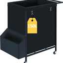 Laundry Basket with Wheels, 150L Rolling Laundry Hamper with Wheels & Removable Bag, Tall Dirty Clothes Hampers for Laundry Hotel, Home