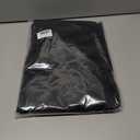 XWZO Door Curtains for Door Window, Thermal and Room Darkening Curtains for French Doors, Rod Pocket Blackout Curtains for Kitchen, 36 x 80 inches Long, Black, 1 Panel