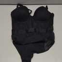 DKNY womens Sheers Strapless Bodysuit (36C, Black)