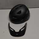 Kids Bike Helmet, Adjustable Toddler Youth Helmet with Detachable Visor & LED Light for 3-5/5-8/8-12 Years Boys Girls, Multi-Sport Helmet for Bicycle Cycling Scooter Skating, 2 Sizes (Matte Black)