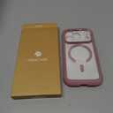 Miracase Magnetic for iPhone 17 Pro Case 6.3" [Compatible with MagSafe] Full-Body Phone Case with Built-in Glass Screen Protector & Camera Control,Drop Proof iPhone 17 Pro Cover, Pink