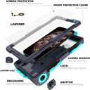 Waterproof Snorkeling Phone Case, Underwater Phone Case for iPhone 17/16/15/14/13 Pro Max Plus,Galaxy S10-S25 Plus/Ultra, A21-A56 [50ft/15m] Photo&Video Cover for iPhone Samsung