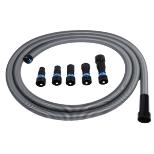 CenTec Systems 94709 Quick Click 16 Ft. Hose for Home and Shop Vacuums with Expanded MultiBrand Power Tool Adapter Set for Dust Collection
