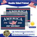 250 Anniversary USA Flag - 3x5 Ft Double Sided 3 Layers Patriotic Flags - 4th of July Decorations Independence Day American 250th Anniversary Flag for Indoor Outdoor Decoration
