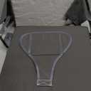 Toddler Booster Seat for Dining Table, Non-Slip Kitchen Chair Booster Seat with Backrest and Adjustable Straps, Portable PU Waterproof Travel Baby Booster Increasing Cushion (Dark Gray)