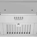 COSMO COS-36IRHP 36 in. Lumin Collection 380 CFM Ducted Insert Range Hood, Button Controls, LED Lights, Stainless Steel
