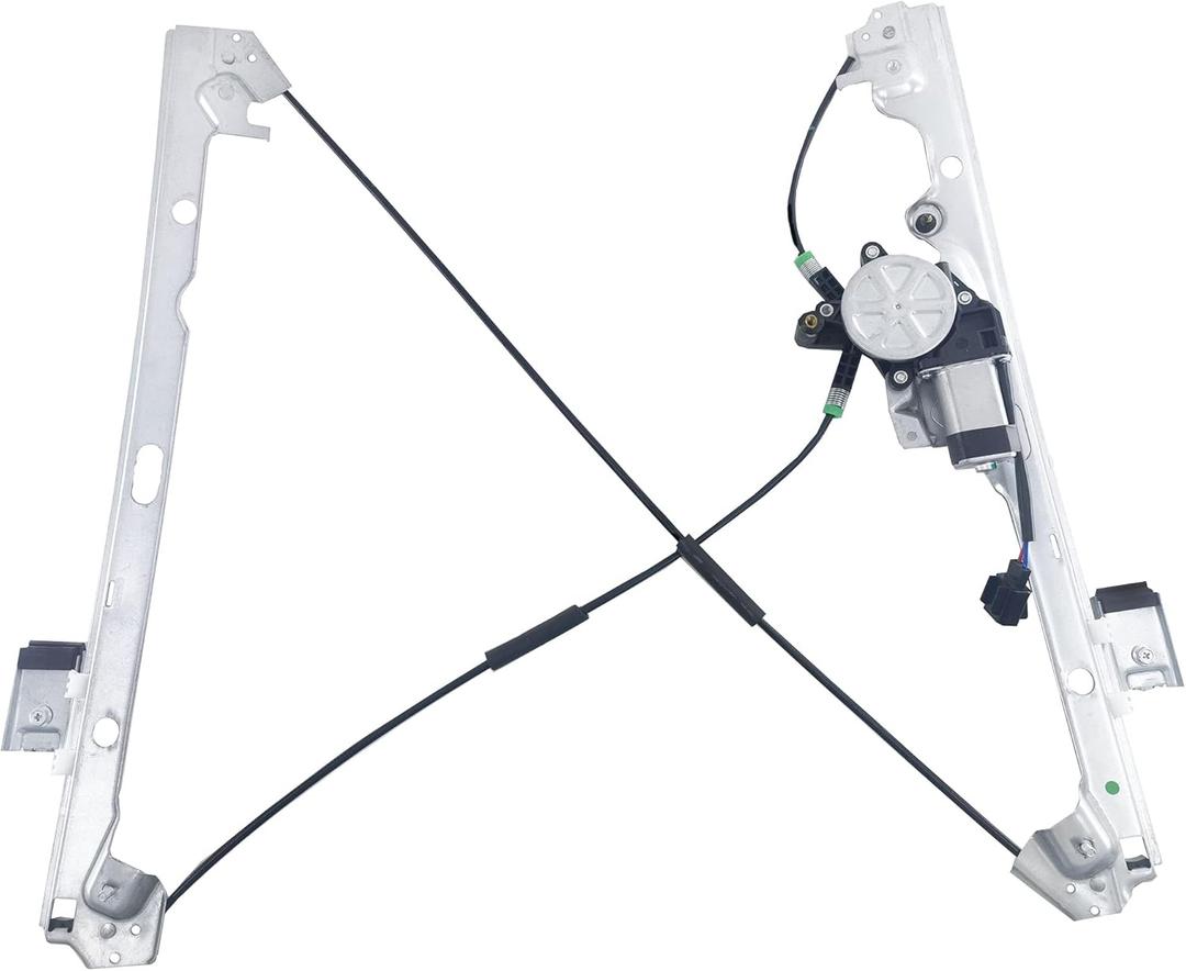 741-442 Front Driver Side Power Window Regulator Motor (2 Pins) compatible with Chevy Silverado Suburban Tahoe/GMC Sierra Yukon 2007 2008 2009 2010 2011 2012 2013 2014