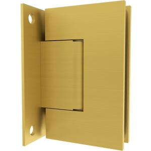 Brixwell Wall Mount Full Back Plate Standard Hinge, Brass, Satin Brass