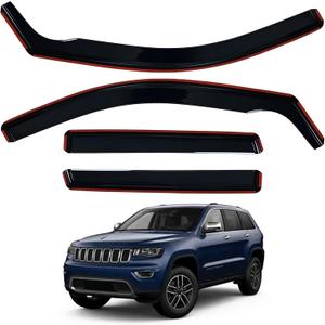 AUXKO in-Channel Rain Guards for Jeep Grand Cherokee 2011-2021