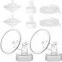 Breastpump Parts Compatible with Spectra S1 S2 9 Plus Motif Luna Ameda MYA Cimilre 20mm Flange Valve Tube Backflow Protector Replacement Kit for Spectra Accessories/Parts
