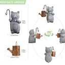 Stocking Stuffers Gifts for Women Solar Garden Cat Decor Outdoor Statues, Christmas Birthday Gifts for Women Mom Her Grandma, Anniversary Gardening Cat Lovers Gift, House Warming Gift New Home