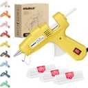 ROMECH 20W Mini Hot Glue Gun with 30 Glue Sticks Set, Fast Preheating Hot Glue Gun Kit Heavy Duty Gluegun for Craft, DIY, Repairs (Yellow)
