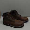 Work Boots for Men Waterproof Soft Toe Non Slip Comfortable Workboots (12, Dark Brown)