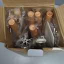 CAROTE Silicone Cooking Utensils Set, Kitchen Utensils Set 10 Pcs for cooking, BPA Free Spatula Set with Heat Resistant Wood Handles for Nonstick Cookware (Cream White)